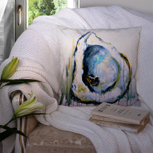 Load image into Gallery viewer, Aqua Sand Oyster Throw Pillow - 14x14 Decorative Pillow – Art for Your Home &amp; Patio MW1300PW1414