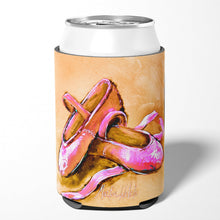 Load image into Gallery viewer, Ballet Shoes Brown and Pink Can or Bottle Hugger MW1304CC