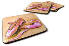 Load image into Gallery viewer, Ballet Shoes Brown and Pink Foam Coaster  MW1304FC