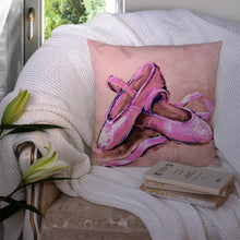 Load image into Gallery viewer, Ballet Shoes Pink Throw Pillow - 14x14 Decorative Pillow – Art for Your Home &amp; Patio MW1305PW1414