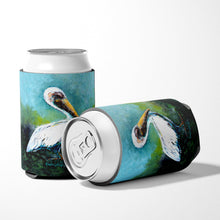 Load image into Gallery viewer, Blue Stand White Pelican Can or Bottle Hugger MW1309CC