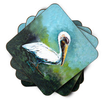 Load image into Gallery viewer, Blue Stand White Pelican Foam Coaster  MW1309FC