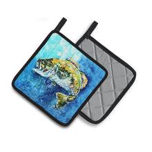 Load image into Gallery viewer, Bobby Bass Pot Holders - Set of 2 Decorative Kitchen Helpers | Made in the USA MW1310PTHD