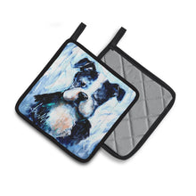 Load image into Gallery viewer, Boston Terrier Boston Tuff Pot Holders - Set of 2 Decorative Kitchen Helpers | Made in the USA MW1311PTHD