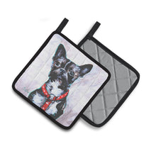 Load image into Gallery viewer, Boston Terrier Brindle Ziggy Pot Holders - Set of 2 Decorative Kitchen Helpers | Made in the USA MW1312PTHD