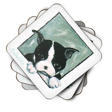 Load image into Gallery viewer, Boston Terrier Don't Leave Me Foam Coaster  MW1313FC