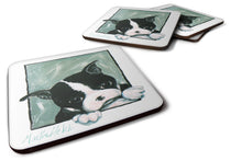 Load image into Gallery viewer, Boston Terrier Don't Leave Me Foam Coaster  MW1313FC