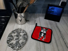 Load image into Gallery viewer, Boston Terrier Runt Pot Holders - Set of 2 Decorative Kitchen Helpers | Made in the USA MW1314PTHD