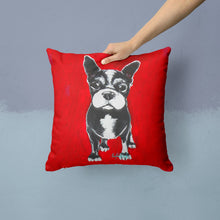 Load image into Gallery viewer, Boston Terrier Runt Throw Pillow - 14x14 Decorative Pillow – Art for Your Home &amp; Patio MW1314PW1414