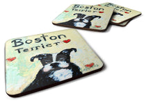 Load image into Gallery viewer, Boston Terrier Where's my Bibb Foam Coaster  MW1316FC