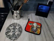Load image into Gallery viewer, Cow Caught Red Handed Too Pot Holders - Set of 2 Decorative Kitchen Helpers | Made in the USA MW1319PTHD