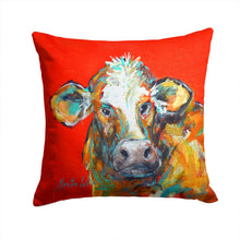 Load image into Gallery viewer, Cow Caught Red Handed Too Throw Pillow - 14x14 Decorative Pillow – Art for Your Home &amp; Patio MW1319PW1414