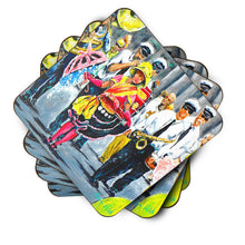 Load image into Gallery viewer, Mardi Gras Dancin' in the Street Foam Coaster  MW1324FC