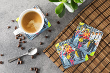 Load image into Gallery viewer, Mardi Gras Dancin' in the Street Foam Coaster  MW1324FC