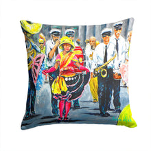 Load image into Gallery viewer, Mardi Gras Dancin' in the Street Throw Pillow - 14x14 Decorative Pillow – Art for Your Home &amp; Patio MW1324PW1414