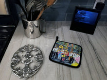Load image into Gallery viewer, French Quarter Frolic Pot Holders - Set of 2 Decorative Kitchen Helpers | Made in the USA MW1328PTHD