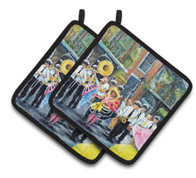 Load image into Gallery viewer, French Quarter Frolic Pot Holders - Set of 2 Decorative Kitchen Helpers | Made in the USA MW1328PTHD