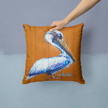 Load image into Gallery viewer, Pelican Hangin In Throw Pillow - 14x14 Decorative Pillow – Art for Your Home &amp; Patio MW1330PW1414