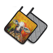 Load image into Gallery viewer, Happy Cow Pot Holders - Set of 2 Decorative Kitchen Helpers | Made in the USA MW1331PTHD