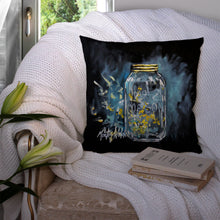 Load image into Gallery viewer, Lightning Bugs Throw Pillow - 14x14 Decorative Pillow – Art for Your Home &amp; Patio MW1335PW1414