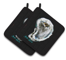 Load image into Gallery viewer, Lucky Oyster Pot Holders - Set of 2 Decorative Kitchen Helpers | Made in the USA MW1336PTHD