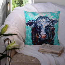 Load image into Gallery viewer, Moo Cow Throw Pillow - 14x14 Decorative Pillow – Art for Your Home &amp; Patio MW1340PW1414