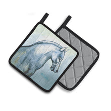Load image into Gallery viewer, Noble Horse Pot Holders - Set of 2 Decorative Kitchen Helpers | Made in the USA MW1342PTHD