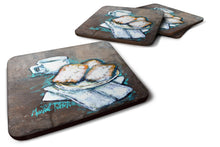 Load image into Gallery viewer, Beignets Piping Hot Coasters - Set of 4 Lightweight Foam, Absorbent Drink Coasters  MW1344FC