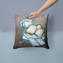 Load image into Gallery viewer, Beignets Piping Hot Throw Pillow - 14x14 Decorative Pillow – Art for Your Home &amp; Patio MW1344PW1414