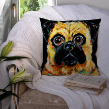 Load image into Gallery viewer, Pug It Out Throw Pillow - 14x14 Decorative Pillow – Art for Your Home &amp; Patio MW1346PW1414