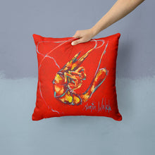 Load image into Gallery viewer, Red Shrimp Throw Pillow - 14x14 Decorative Pillow – Art for Your Home &amp; Patio MW1347PW1414