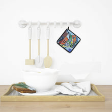 Load image into Gallery viewer, Somewhere Close Houses Pot Holders - Set of 2 Decorative Kitchen Helpers | Made in the USA MW1350PTHD