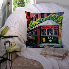 Load image into Gallery viewer, Streetcar St. Charles #2 Throw Pillow - 14x14 Decorative Pillow – Art for Your Home &amp; Patio MW1351PW1414