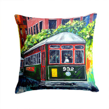 Load image into Gallery viewer, Streetcar St. Charles #2 Throw Pillow - 14x14 Decorative Pillow – Art for Your Home &amp; Patio MW1351PW1414