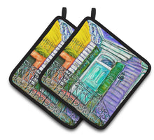 Load image into Gallery viewer, The House Next Door Pot Holders - Set of 2 Decorative Kitchen Helpers | Made in the USA MW1354PTHD