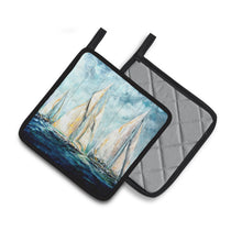 Load image into Gallery viewer, Sailboats Last Mile Pot Holders - Set of 2 Decorative Kitchen Helpers | Made in the USA MW1355PTHD