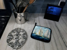 Load image into Gallery viewer, Sailboats Last Mile Pot Holders - Set of 2 Decorative Kitchen Helpers | Made in the USA MW1355PTHD