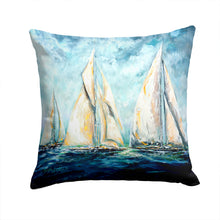 Load image into Gallery viewer, Sailboats Last Mile Throw Pillow - 14x14 Decorative Pillow – Art for Your Home &amp; Patio MW1355PW1414
