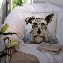 Load image into Gallery viewer, Schnauzer Whiter Beard Throw Pillow - 14x14 Decorative Pillow – Art for Your Home &amp; Patio MW1358PW1414
