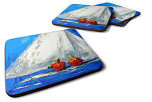 Load image into Gallery viewer, Sailboat Two's Company Foam Coaster  MW1360FC