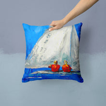 Load image into Gallery viewer, Sailboat Two's Company Throw Pillow - 14x14 Decorative Pillow – Art for Your Home &amp; Patio MW1360PW1414