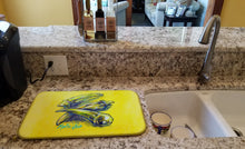 Load image into Gallery viewer, Three to Get Ready Okra Dish Drying Mat – Absorbent, Artistic Kitchen Essentials