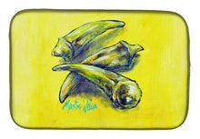 Load image into Gallery viewer, Three to Get Ready Okra Dish Drying Mat – Absorbent, Artistic Kitchen Essentials