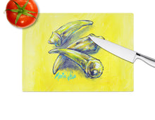 Load image into Gallery viewer, Three to Get Ready Okra Glass Cutting Boards – Durable, Decorative Kitchen Art