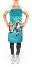Load image into Gallery viewer, Four Oyster Shells on Board Apron – Artist-Designed Kitchen, BBQ &amp; Craft Apron