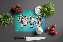 Load image into Gallery viewer, Four Oyster Shells on Board Glass Cutting Boards – Durable, Decorative Kitchen Art