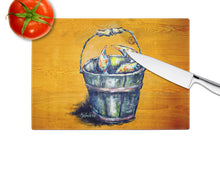 Load image into Gallery viewer, A Crab Bucket Glass Cutting Boards – Durable, Decorative Kitchen Art