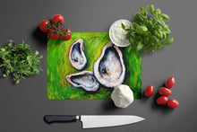 Load image into Gallery viewer, All Shucked Oysters Glass Cutting Boards – Durable, Decorative Kitchen Art