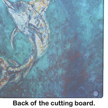 Load image into Gallery viewer, American Marlin Glass Cutting Boards – Durable, Decorative Kitchen Art