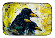 Load image into Gallery viewer, Baked In A Pie Crows Dish Drying Mat – Absorbent, Artistic Kitchen Essentials